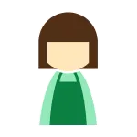 Female Apron Green SVG Icon